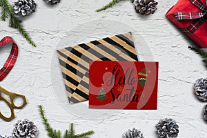 We wish you a Merry Christmas card mockup