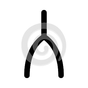 Wishbone icon, Thanksgiving related vector