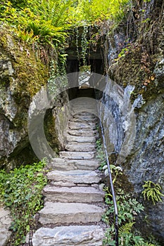 The Wishing Steps at Blarney Castle in Republic of Ireland