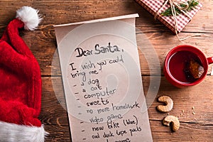 Wishlist for Santa photo