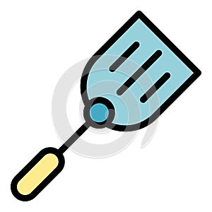 Wisk spatula icon vector flat