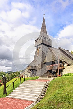 Wisla in the Silesian Beskids (Poland) - the church of the Finding of the Holy Cross