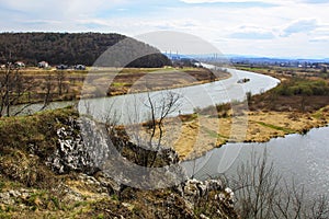 Wisla (Vistula) river near to Krakow, Poland