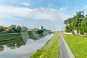 Wislok River in Rzeszow, Podkarpacie, Poland