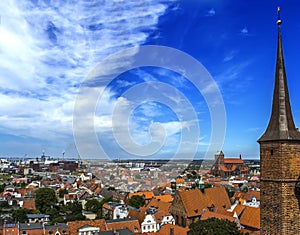 Wismar Saint Nicholas Church germany panorama