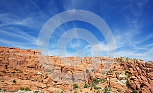 Wispy skys over Utah