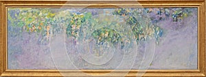 Wisteria 1919 by Claude Monet , with frame photo