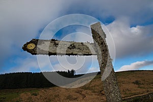 Wistman`s Woods Sign Dartmoor