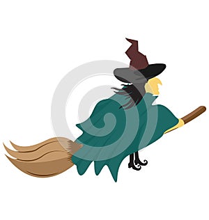 witch broom, witch Color Isolated Vector icon which can be easily edit or modified