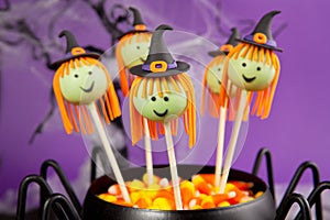 Witch cake pops