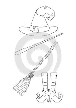 Witch Costume and Accessories Colorless