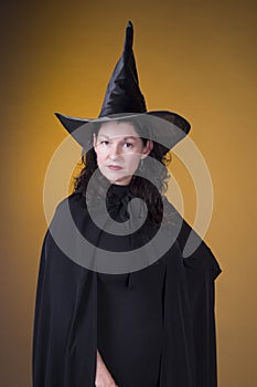 Witch costume lady photo