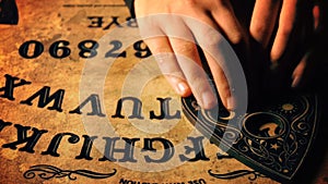 Witch craft ouija board spirit game