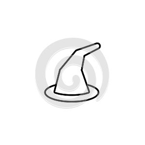 Witch Hat line icon vector design