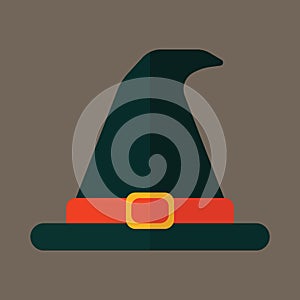 witch hat. Vector illustration decorative design