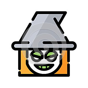 Witch logo design on white background