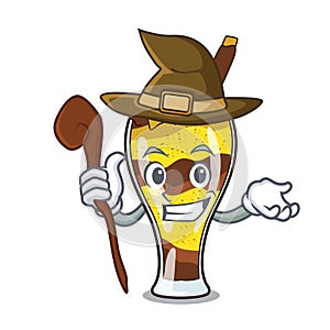 Witch mangonada fruit mascot cartoon