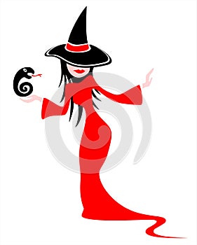 Witch and snake