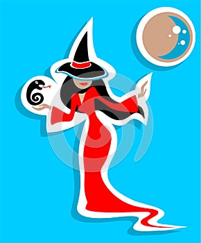 Witch and snake