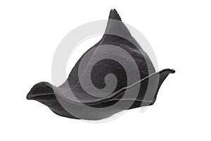 Witch wool hat isolated on white background