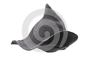 Witch wool hat isolated on white background