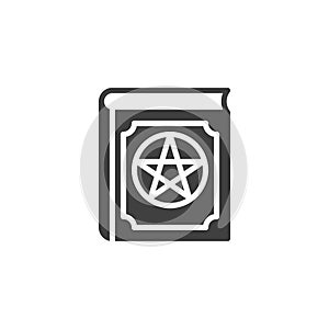 Witchcraft book vector icon