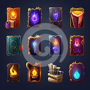 witchcraft magic book game ai generated