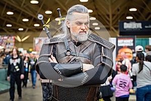 Witcher cosplayer at Toronto Comicon event.