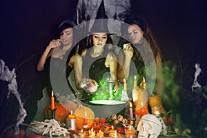 Witches brew the potion