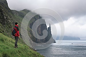 Witches Finger hike on Vagar island, Faroe Islands