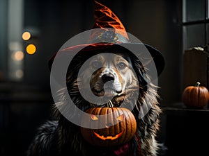 Witchy Woofs: Halloween Dog in Bewitching Delight