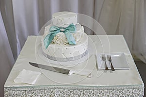 Wite wedding cakes. High sharpness