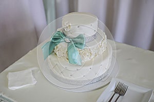 Wite wedding cakes. High sharpness photo