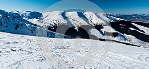 Witer near Chopok hill summit in Low Tatras mountains in Slovakia