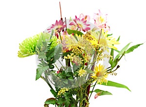 A withered flower bouquet photo