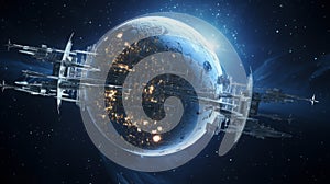 Solar Dominance: A Dyson Sphere Harnessing the Power of a Sun photo