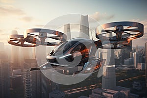 Witness a formation of electric air taxis