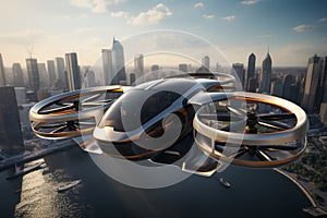 Witness a formation of electric air taxis