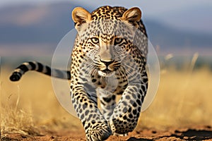 Witness the majestic african leopard in its natural habitat during an exhilarating safari adventure
