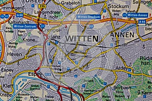 Witten, Germany, on a road m