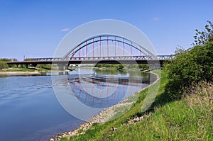 Wittenberg, the bridge and river Elbe