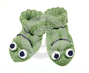 Witty baby, children frog socks, socks, knitted