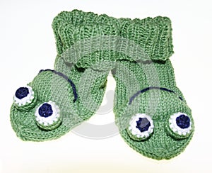 Witty baby, children frog socks, socks, knitted