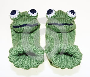 Witty baby, children frog socks, socks, knitted