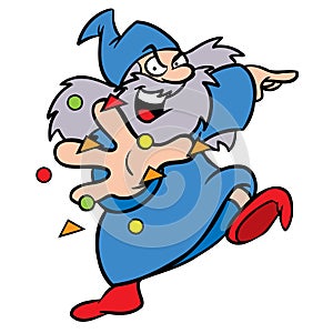 Wizard cartoon character