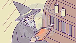 Wizard casting spell, magical powers, fantasy character, vector design Generative AI