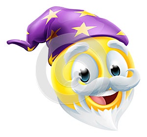 Wizard Emoticon Face Emoji Cartoon Icon