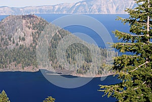 Wizard Island in Crater Lake