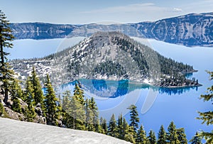 Wizard Island of Crater Lake National Park, Oregon