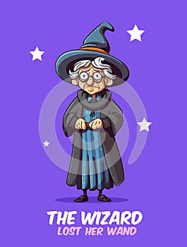 Vector Illustration, The Wizard Lost her Virginity photo